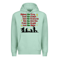 Seafoam jesus and family belive like mary Premium Hoodie - MaliasSmallBusiness