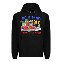 Black be a kind sole autism awareness Premium Hoodie - MaliasSmallBusiness
