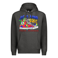 Charcoal Heather be a kind sole autism awareness Premium Hoodie - MaliasSmallBusiness