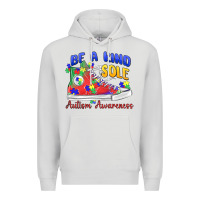 Dove Grey be a kind sole autism awareness Premium Hoodie - MaliasSmallBusiness