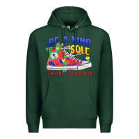Sports Green be a kind sole autism awareness Premium Hoodie - MaliasSmallBusiness