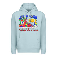 Blue Mist be a kind sole autism awareness Premium Hoodie - MaliasSmallBusiness