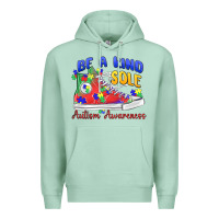 Seafoam be a kind sole autism awareness Premium Hoodie - MaliasSmallBusiness