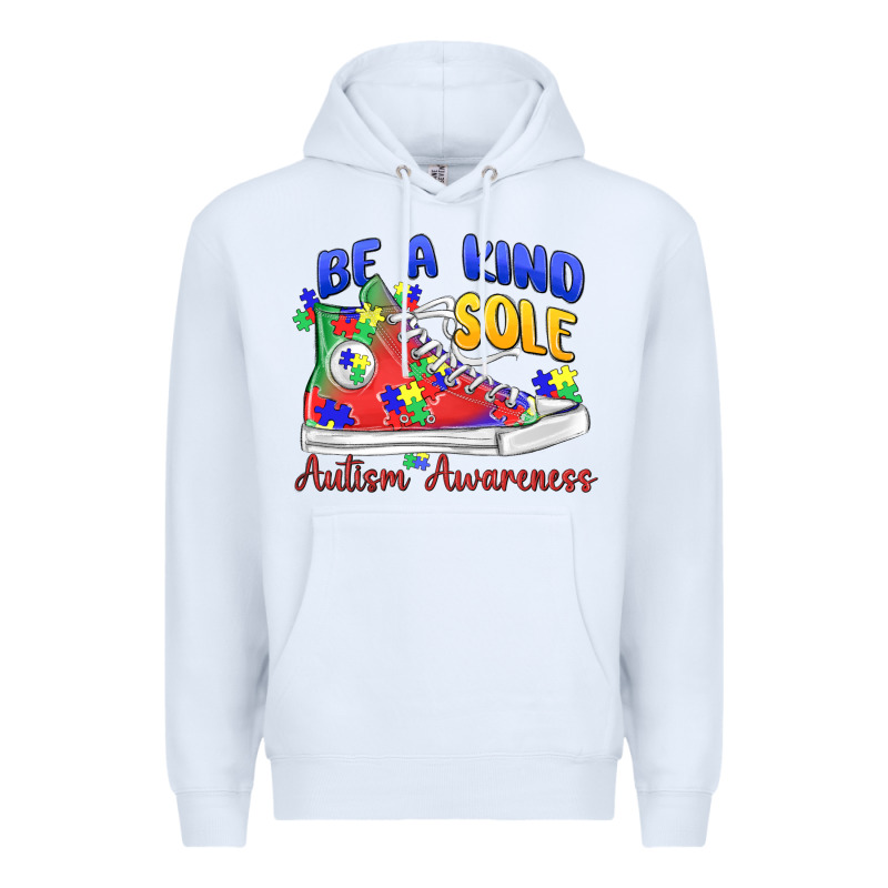 Be A Kind Sole Autism Awareness Premium Hoodie by MaliasSmallBusiness | Teevron