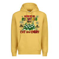 Antique Gold farm fresh christmas trees Premium Hoodie - MaliasSmallBusiness