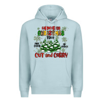 Blue Mist farm fresh christmas trees Premium Hoodie - MaliasSmallBusiness