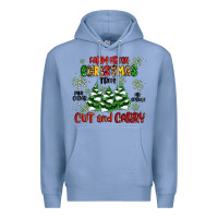 Colony Blue farm fresh christmas trees Premium Hoodie - MaliasSmallBusiness