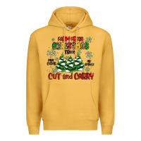 Mustard farm fresh christmas trees Premium Hoodie - MaliasSmallBusiness
