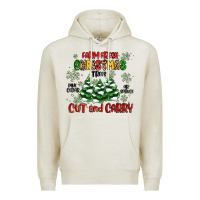 Oatmeal Heather farm fresh christmas trees Premium Hoodie - MaliasSmallBusiness