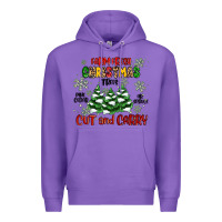 Purple farm fresh christmas trees Premium Hoodie - MaliasSmallBusiness
