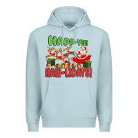 Blue Mist happ yee haw lidays Premium Hoodie - MaliasSmallBusiness
