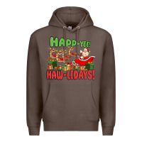 Coffee happ yee haw lidays Premium Hoodie - MaliasSmallBusiness