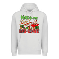Dove Grey happ yee haw lidays Premium Hoodie - MaliasSmallBusiness