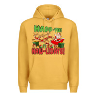 Mustard happ yee haw lidays Premium Hoodie - MaliasSmallBusiness