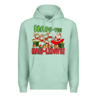 Seafoam happ yee haw lidays Premium Hoodie - MaliasSmallBusiness