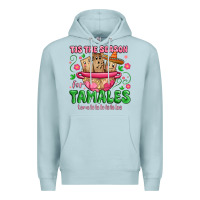 Blue Mist tis the season for tamales tama la la la Premium Hoodie - MaliasSmallBusiness