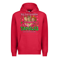 Cardinal tis the season for tamales tama la la la Premium Hoodie - MaliasSmallBusiness