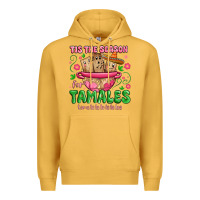 Mustard tis the season for tamales tama la la la Premium Hoodie - MaliasSmallBusiness
