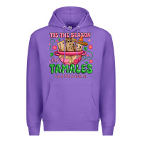 Purple tis the season for tamales tama la la la Premium Hoodie - MaliasSmallBusiness