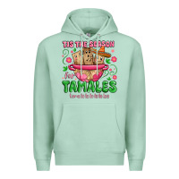 Seafoam tis the season for tamales tama la la la Premium Hoodie - MaliasSmallBusiness