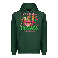 Sports Green tis the season for tamales tama la la la Premium Hoodie - MaliasSmallBusiness