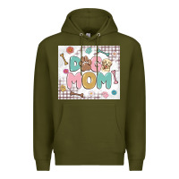 Army Green dog mom Premium Hoodie - MaliasSmallBusiness
