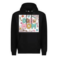 Black dog mom Premium Hoodie - MaliasSmallBusiness