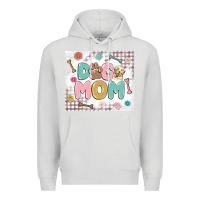 Dove Grey dog mom Premium Hoodie - MaliasSmallBusiness