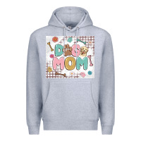 Heather Grey dog mom Premium Hoodie - MaliasSmallBusiness
