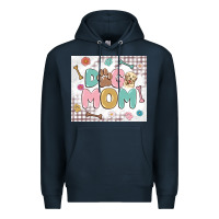Navy dog mom Premium Hoodie - MaliasSmallBusiness