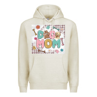Oatmeal Heather dog mom Premium Hoodie - MaliasSmallBusiness