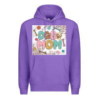 Purple dog mom Premium Hoodie - MaliasSmallBusiness