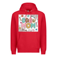 Red dog mom Premium Hoodie - MaliasSmallBusiness