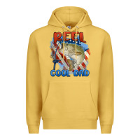 Antique Gold reel cool dad Premium Hoodie - MaliasSmallBusiness