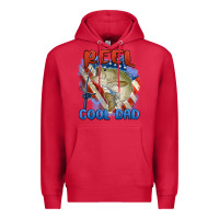 Cardinal reel cool dad Premium Hoodie - MaliasSmallBusiness