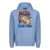 Colony Blue reel cool dad Premium Hoodie - MaliasSmallBusiness