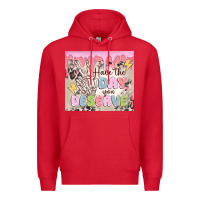 Red have the day you deserve Premium Hoodie - MaliasSmallBusiness