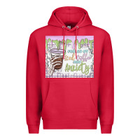 Cardinal fueled by iced coffee and anxiety Premium Hoodie - MaliasSmallBusiness