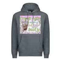 Rock fueled by iced coffee and anxiety Premium Hoodie - MaliasSmallBusiness