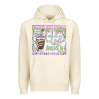 Sandshell fueled by iced coffee and anxiety Premium Hoodie - MaliasSmallBusiness