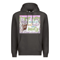 Smoke fueled by iced coffee and anxiety Premium Hoodie - MaliasSmallBusiness