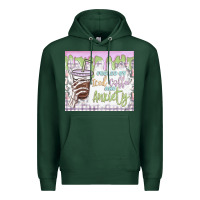 Sports Green fueled by iced coffee and anxiety Premium Hoodie - MaliasSmallBusiness