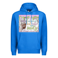 True Royal fueled by iced coffee and anxiety Premium Hoodie - MaliasSmallBusiness