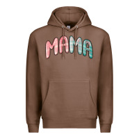 Chestnut mama christmas plaid Premium Hoodie - MaliasSmallBusiness
