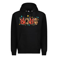 Black 2024 stars and leopard Premium Hoodie - MaliasSmallBusiness