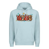 Blue Mist 2024 stars and leopard Premium Hoodie - MaliasSmallBusiness