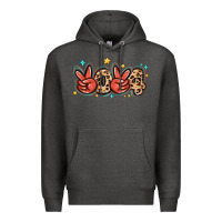 Charcoal Heather 2024 stars and leopard Premium Hoodie - MaliasSmallBusiness
