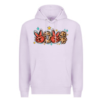 Lilac 2024 stars and leopard Premium Hoodie - MaliasSmallBusiness