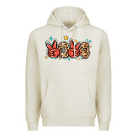 Oatmeal Heather 2024 stars and leopard Premium Hoodie - MaliasSmallBusiness