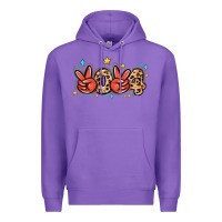 Purple 2024 stars and leopard Premium Hoodie - MaliasSmallBusiness